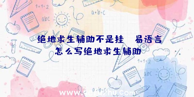 「绝地求生辅助不是挂」|易语言怎么写绝地求生辅助